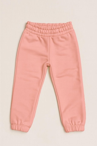 Kız Çocuk %100 Pamuk Beli Ve Paçası Lastikli Eşofman Altı - Pembe 2-3 Yaş 8-9 Yaş Pembe