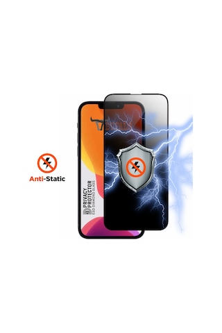 Bufalo Apple Uyumlu   iPhone 16 Pro Esd Anti Static Hayalet Privacy Cam Ekran Koruyucu