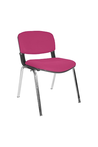 Gizmomobilya Gizmo Ofis Bekleme Misafir Koltuğu Mk1100 Form Döşemeli Pembe