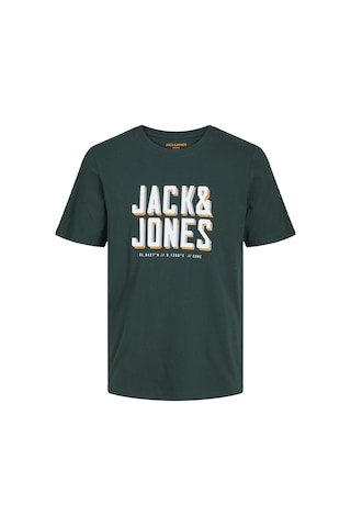 Jack & Jones Göğüs Logo Baskılı Tişört Grow 12249613 Pine Grove Koyu Yeşil