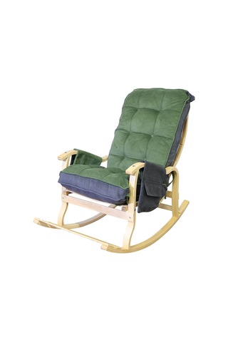 Mobildeco Sultan Lüx Yesıl Füme Ahşap Çift Renklı/cepli Sallanan Ceviz