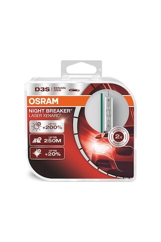 Osram D3S Night Breaker Laser Xenon Ampül %200 Parlak Işık 2 Ade