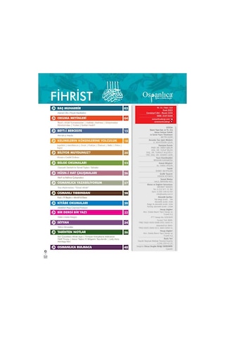 Ocak 2023 Osmanlıca Dergisi