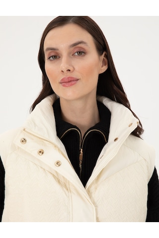 Pierre Cardin Kadın Ekru Mont Yelek 50290335-vr019 Ekru