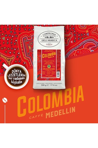 Caffe Corsini Kolombiya Medellin %100 Arabica Çekirdek Kahve 250 G