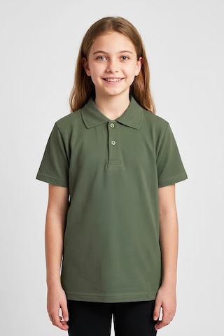 Modanino Kız Çocuk T-shirt %100 Pamuk Ve Okul Tarz 6-16 Yaş 12784mrt Haki
