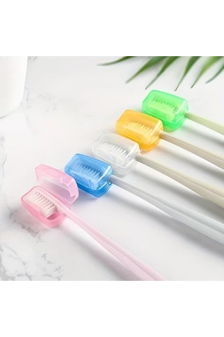 Willowhaven 30 Adet Renkli Diş Fırçası Kılıfı - Seyahat İçin Taşınabilir Toz Koruma