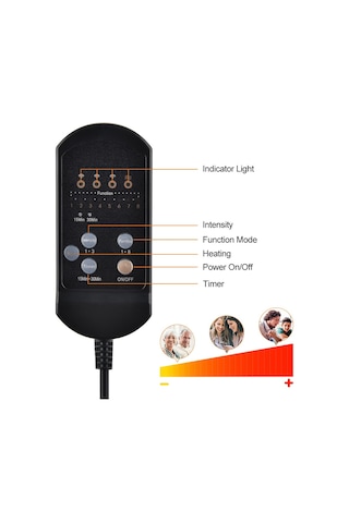 Ambition Araba Isıtma Masaj Minderi Ev Araba Çift Kullanımlı