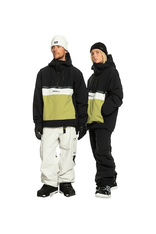 Quiksilver Unisex Snowboard Ceketi Steeze Siyah Siyah Siyah
