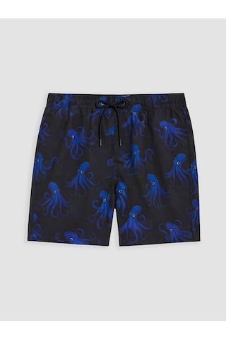 Lcw Swımwear Lacivert Kısa Boy Ahtapot Baskılı Erkek Deniz Şortu