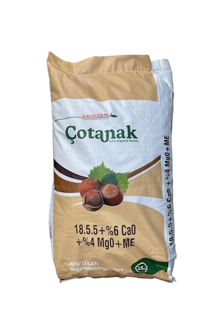 Çotanak 18-5-5+%6 Ca0+%4 Mg0+me Organomineral Gübre 25kg 25 KG