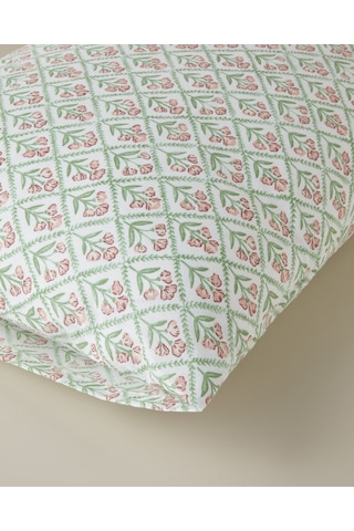 English Home Bloom Crest Kolay Ütülenir 2'li Yastık Kılıfı 50x70 Cm Yeşil