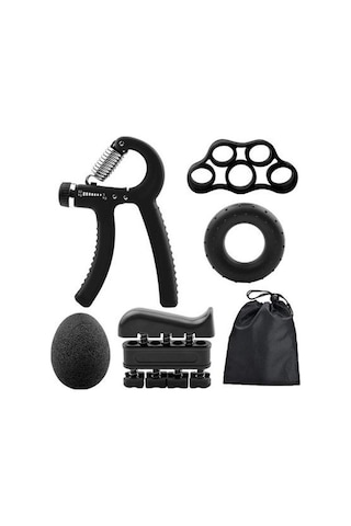 5 Parça El, Kol Ve Parmak Egzersiz Spor Aletleri Seti Fitness Takımı