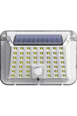Vkemall Güneş Enerjili 90 Led Duvar Lambası, Ip65 Su Geçirmez, İnsan Algılama, Bahçe/villa Aydınlatması, Beyaz, 5w