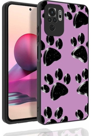 Xiaomi Redmi Note 10s Kılıf Desenli Kamera Korumalı Parlak Zore Nora Kapak NO3