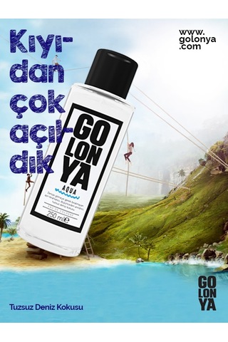 Golonya Tuzsuz Deniz Kokulu Cam Şişe Kolonya 250 ML