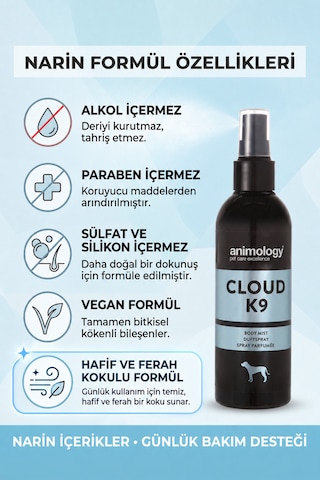 Animology Cloud K9 Fragrance Mist Köpek Parfümü 150 Ml