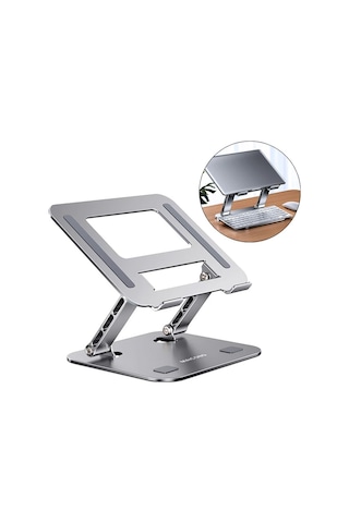 Ally Mc Ls515 Yükseklik Ayarlı Dizüstü Laptop Notebook Standı- 5775 Gümüş
