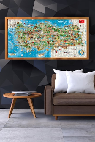 Anatolian 1500 Parçalık Puzzle - Türkiye Haritası 3793