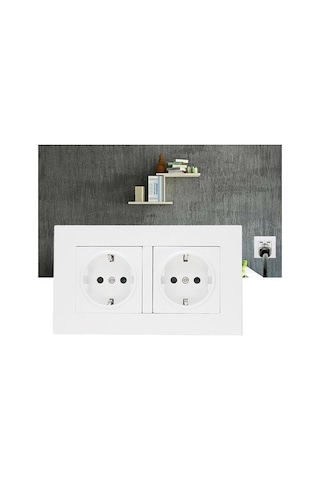 Pazly Usb'li Suntek Priz Paneli Duvar Çıkışlı Çift Ab Kl