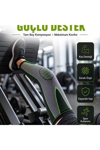 Diz Destekliği Fitness, Koşu Ve Antrenman İçin Kompresyon Dizlik