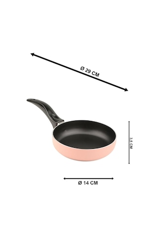 Doremcy 14 Cm Teflon Mini Sos Tavası Yapışmaz, Pratik, Renkli Çok Renkli