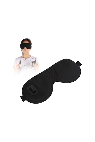 Lichen Isıtmalı Göz Maskesi, Usb Elektrikli Göz Sıkıştırmalı Siyah