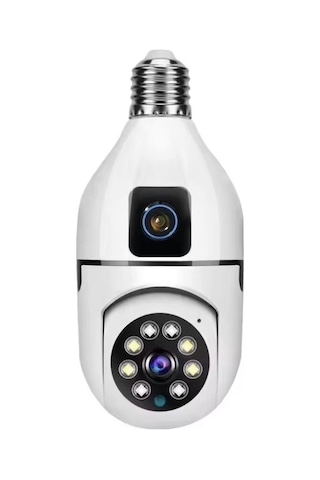 Raynox Rx-tys202 Çift Kameralı Ampule Takılabilir Kablosuz Uzaktan İzleme Wifi Güvenlik Kamerası