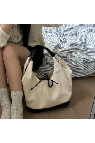 Charhp&kejnt Eklemeli Kanvas Tote Çanta Şık Ve Çok Yönlü Tek Omuz Çantası İşe Gidip Gelme Koltuğu Altı Çantası Diğer Çok Renkli