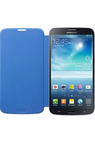 Galaxy Mega İ9200 İle Uyumlu Flip Cover Kılıf Mavi Ef-fı920bcegww