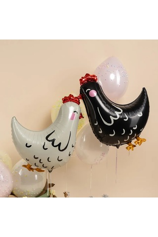 Davajdarit' Balon Seti Tavuklar 386318768 Siyah