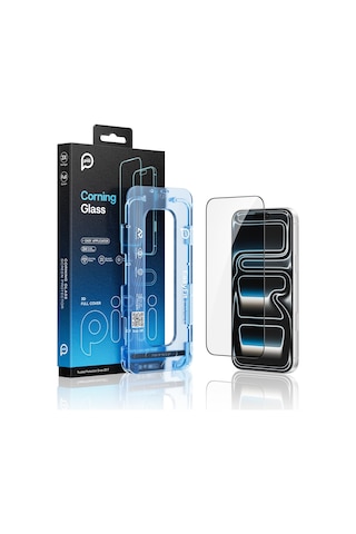 Piili Corningglass Ar Snapfit Apple iPhone Uyumlu 17 Pro Max/16 Pro Max Ekran Koruyucu Şeffaf