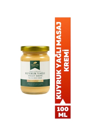 Beyyurdu Kuyruk Yağlı Masaj Kremi Rahatlatıcı Nemlendirici Bakım 100 ML
