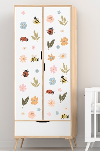 Uğur Böceği Temalı Çocuk Odası Sticker Seti
