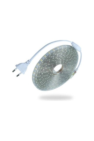 Gün Işığı 10 Metre Hortum Led Renk Dış Mekan Su Geçirmez Led 3 Çipli 5050 Ve 220 Volt Beyaz Işık