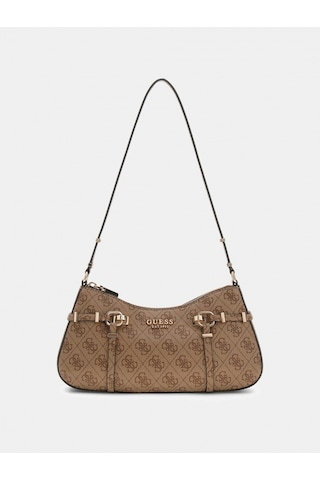 Guess Leona Logolu Kadın Kahverengi Omuz Çantası Hwsg9917180-ltl