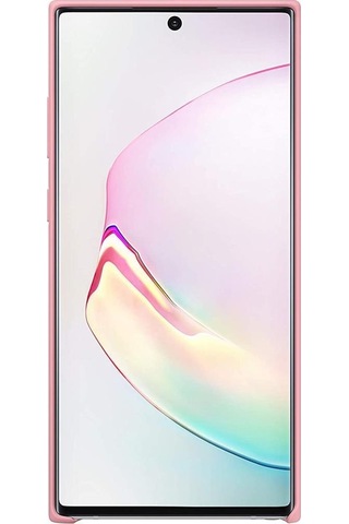 Galaxy Note 10 Plus İle Uyumlu Kılıf Silicone Cover Pembe Ef-pn975tpegww
