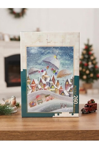 260 Parça Kış Temalı Puzzle Kış Masalı Evinize Neşe Katacak Büyülü Bir Puzzle Deneyimi