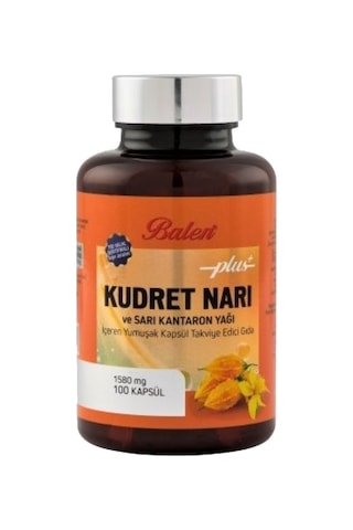 Balen Kudret Narı ve Sarı Kantaron Yağı Yumuşak Kapsül 1580 MG  100 Kapsül