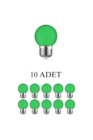 Horoz 001-017-0001 Rainbow Smd Led Ampul Yeşil 1w E27 Duy - 10 Lu Paket
