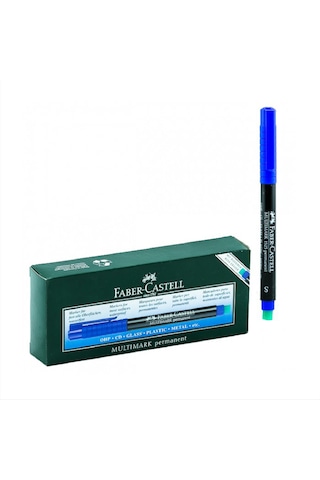 Faber-castell Permanent Asetat Kalem 1523 S Mavi