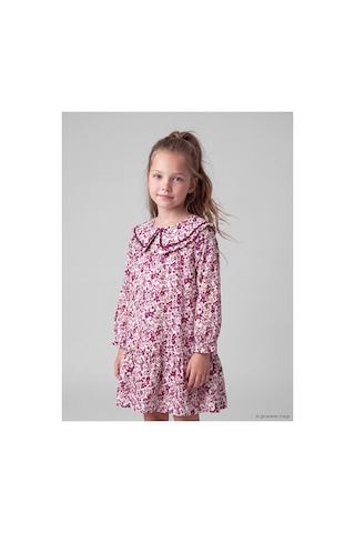 LC Waikiki Alıta Cıty Farkıyla Lcw Kids Mor Çiçekli Kız Çocuk Elbise Mor - 928249903 Mor