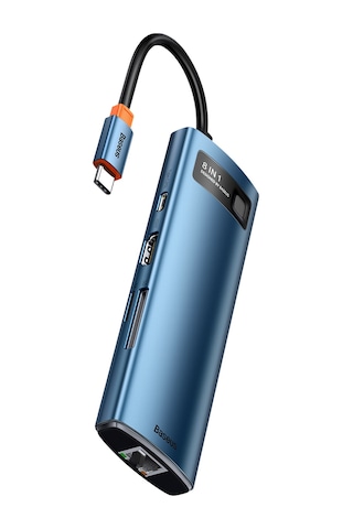 Baseus Metal Gleam 8İn1 Multifonksiyonel Hub Dock Station