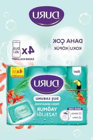 Yağmur Ormanı Esanslı Sabun, 150 Gram X 4 Acı Badem