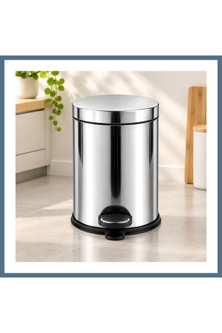 Buradabulabilirsin 5 L Metal Pedallı Çöp Kovası Bbz