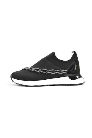 Beety 23BY.874 Siyah Streç Zincirli Kadın Sneakers Ayakkabı Siyah