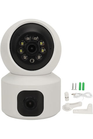 360 Full Hd Çift Kameralı 1080p Wifi Akıllı Güvenlik Kamerası