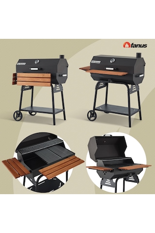 Fanus B75 Asansörlü Mangal Döküm Izgaralı