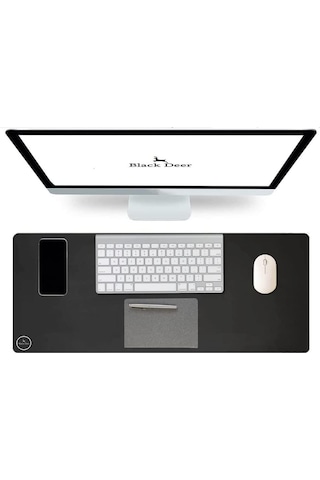 Black Deer Siyah 70x30 Large Boy Professional Gaming Ofis Mouse Pad Kaydırmaz Mouse Pad