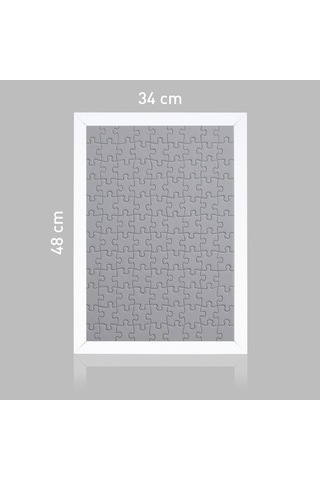 Sar Puzzle Çerçevesi Beyaz 500 Parça İçin Ebat 48x34cm